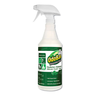 OdoBan® Rtu Odor Eliminator And Disinfectant,  Eucalyptus Scent, 32 Oz Spray Bottle freeshipping - TVN Wholesale